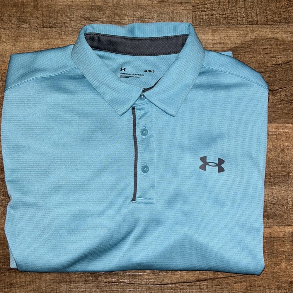 Teal (Blue/Green) Under Armour Polo